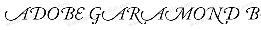ADOBE GARAMOND BOL字体转换